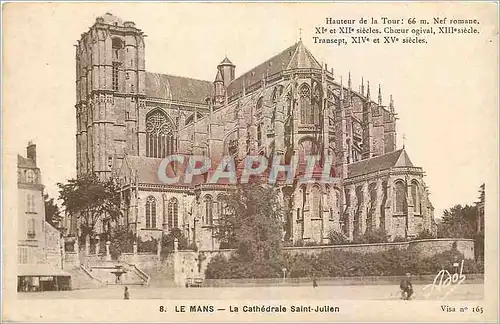 Ansichtskarte AK Le Mans La Cathedrale Saint Julien