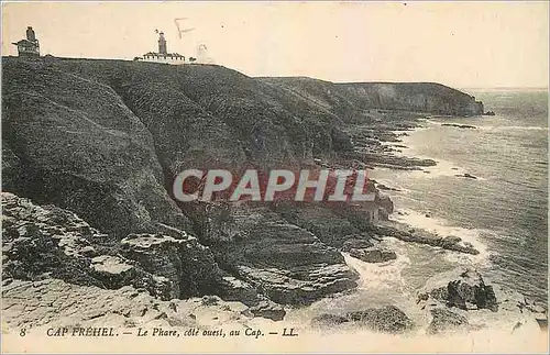 Cartes postales Cap Frehel Le Phare cote ouest au Cap