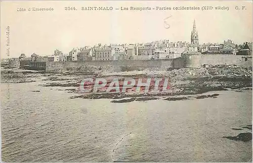 Cartes postales Saint Malo Les Remparts