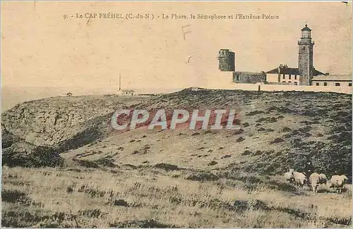 Cartes postales Le Cap Frehel C du N Le Phare le Semaphore et l'Extreme Pointe