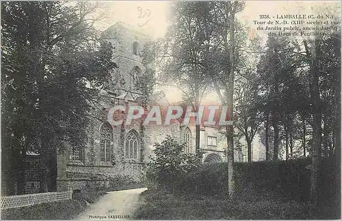 Cartes postales Lamballe C du N Tour de ND du jardin public