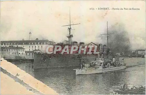 Ansichtskarte AK Lorient Entree du Port de Guerre Bateaux