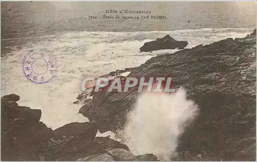 Cartes postales Cote d'Emeraude Etude de vagues au Cap Frehel