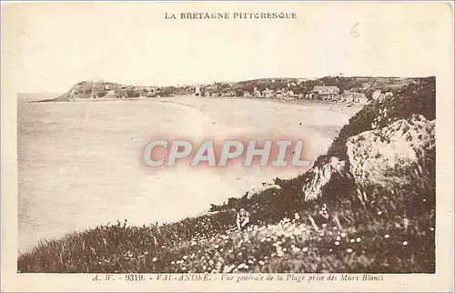 Cartes postales Val Andre Vue generale de la Plage prise des Murs Blancs