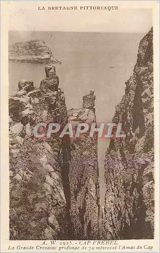 Cartes postales Cap Frehel La Grande Crevasse