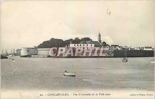 Cartes postales Concarneau Vue d'Ensemble de la Ville close