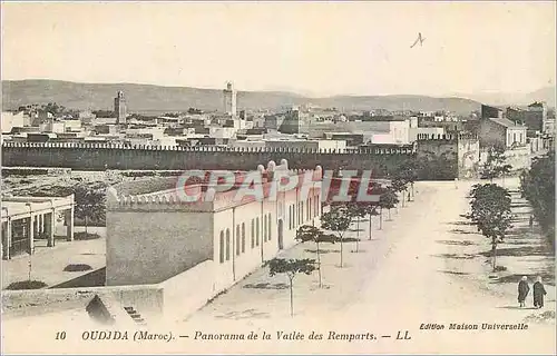 Ansichtskarte AK Oudjda Maroc Panorama de la Vallee des Remparts