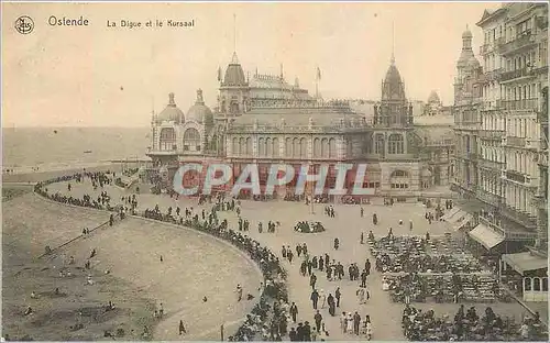 Cartes postales Ostende La Digue et le Kursaal