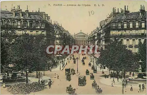 Cartes postales Paris Avenue de l'Opera