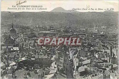 Ansichtskarte AK Clermont Ferrand Panorama pris des Tours de la Cathedrale