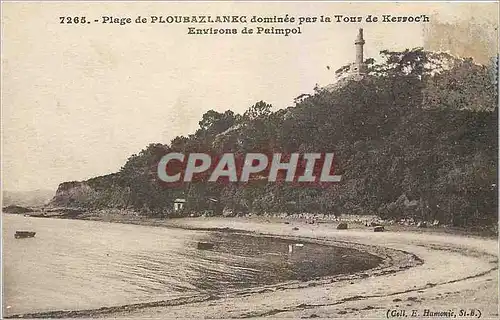Ansichtskarte AK Plage de Ploubazlanec dominee par la Tour de Kerroc'h Environs de Paimpol