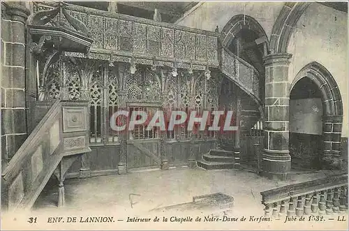 Ansichtskarte AK Env de Lannion Interieur de la Chapelle de Notre Dame de Kerfons