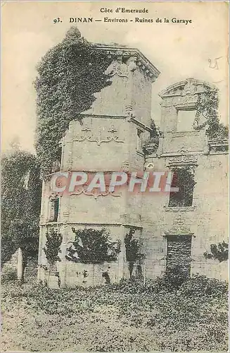 Ansichtskarte AK Dinan Environs Ruines de la Garaye