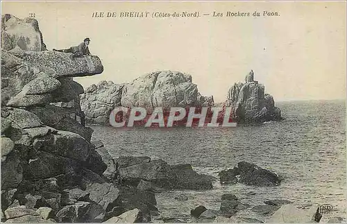 Cartes postales Ile de Brehat Cotes du Nord Les Rochers du Paon