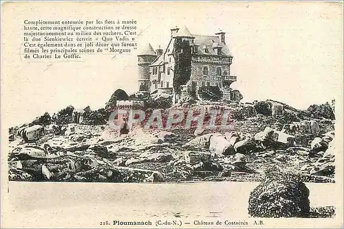 Cartes postales Ploumanach C du N Chateau de Costaeres