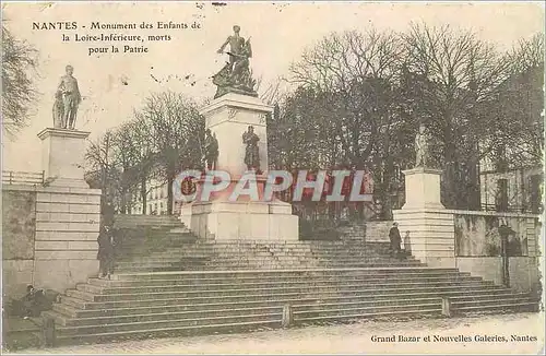 Ansichtskarte AK Nantes Monument des Enfants de la Loire Inferieure morts pour la Patrie
