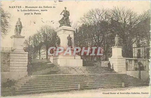 Cartes postales Nantes Monument des Enfants de la Loire Inferieure morts pour la Patrie