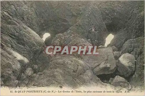 Ansichtskarte AK St Quay Portrieux C du N Les Grottes de l'Isnin les plus curieuses de toute la region