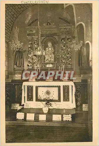 Ansichtskarte AK Chatelaudren C du N Notre Dame du Tertre Chapelle et Statue de la Vierge