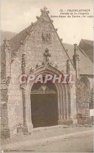 Cartes postales Chatelaudren Porche de la Chapelle Notre Dame du Tertre