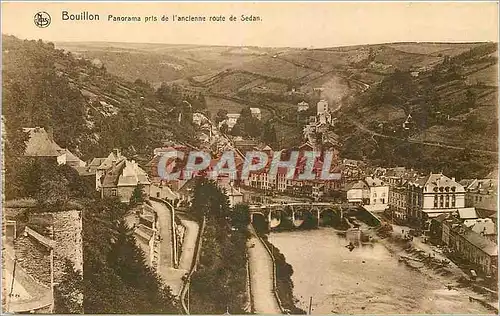 Cartes postales Bouillon Panorama pris de l'Ancienne route de Sedan