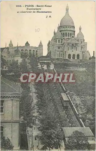 Ansichtskarte AK Paris Sacre Coeur Funiculaire et reservoir de Montmartre