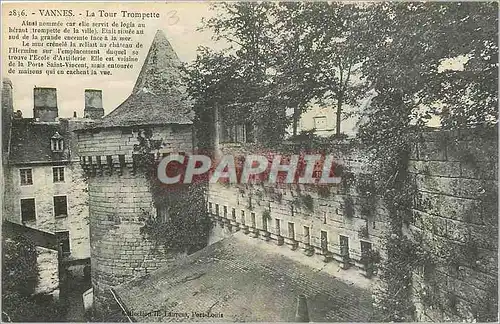 Cartes postales Vannes La Tour Trompette