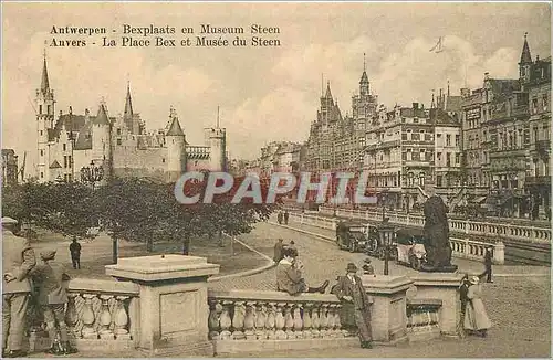 Cartes postales Anvers La Place Bez et Musee du Steen
