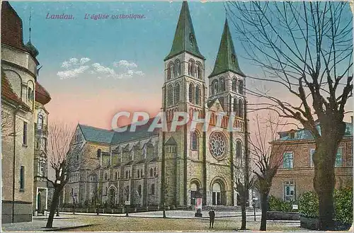 Cartes postales Landau L'eglise catholique