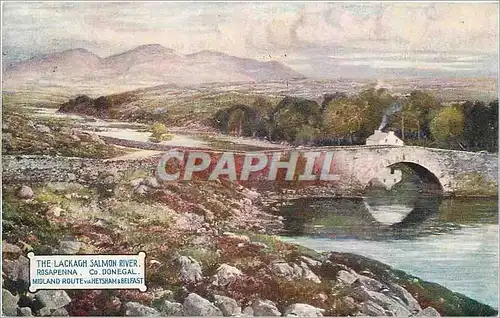 Ansichtskarte AK The Lackagh Salmon River Donegal