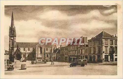 Ansichtskarte AK Landivisiau Finistere La Grande Place