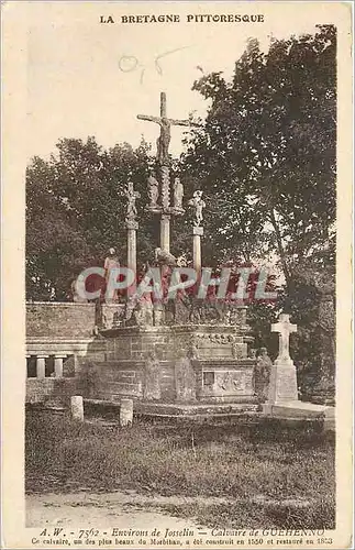 Cartes postales Environs de Josselin Calvaire de Guehenno
