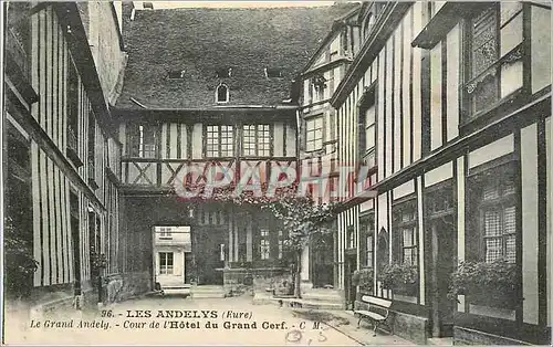 Cartes postales Les Andelys Eure Coure de l'Hotel du Grand Cerf