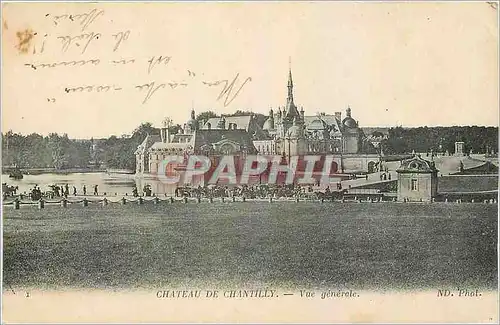 Ansichtskarte AK Chateau de Chantilly Vue generale