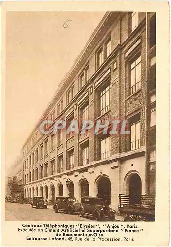 Cartes postales Centraux Telephoniques Elysees Paris