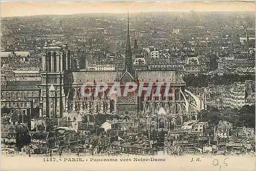 Ansichtskarte AK Paris Panorama vers Notre Dame