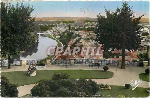 Moderne Karte Angouleme Vue prise de la Place du Palet