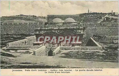 Cartes postales Jerusalem Porte doree interieur