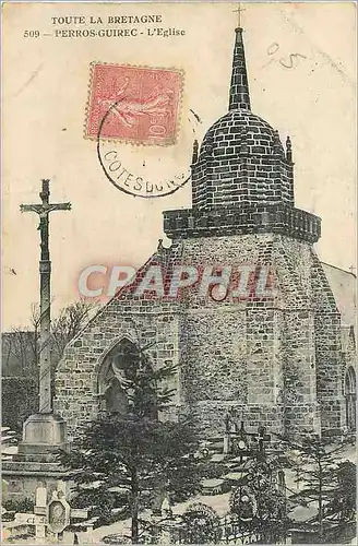 Cartes postales Perros Guirec L'Eglise