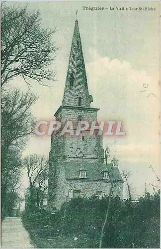 Ansichtskarte AK Treguier La Vielle Tour St Michel