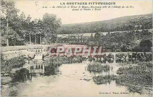 Cartes postales La Deversoir et Ecluse de Bon Repos pres de l'Abbaye C du N