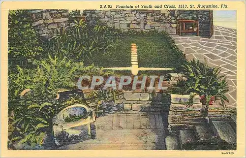 Cartes postales Fountain of Youth and Cross St Augustine Fla