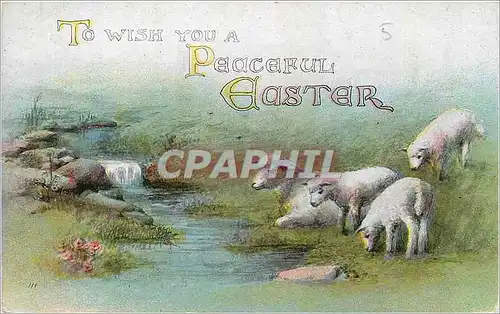 Cartes postales To Wish you a Peaceful Easter