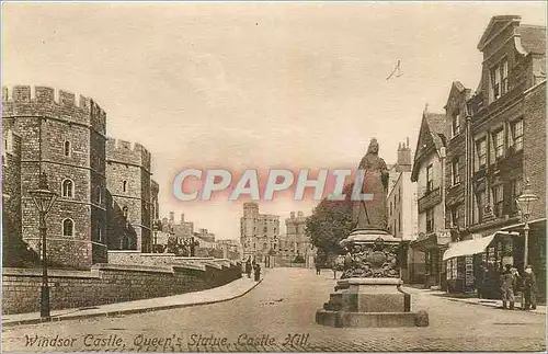 Cartes postales Windsor Castle Queen's Statue Castle Hill