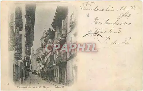 Cartes postales Fuenterrabia Calle Mayor