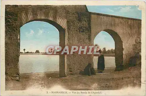 Ansichtskarte AK Marrakech Vue du Bassin de l'Aguedal