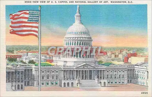 Cartes postales New View of US Capitol and National Gallery of Art Washington DC
