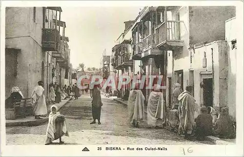Cartes postales Biskra Rue des Ouled Nails