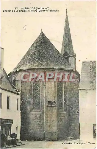 Ansichtskarte AK Guerande Loire Inf Chevet de la Chapelle Notre Dame la Blanche