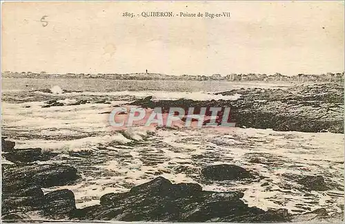 Ansichtskarte AK Quiberon Pointe de Beg er Vil